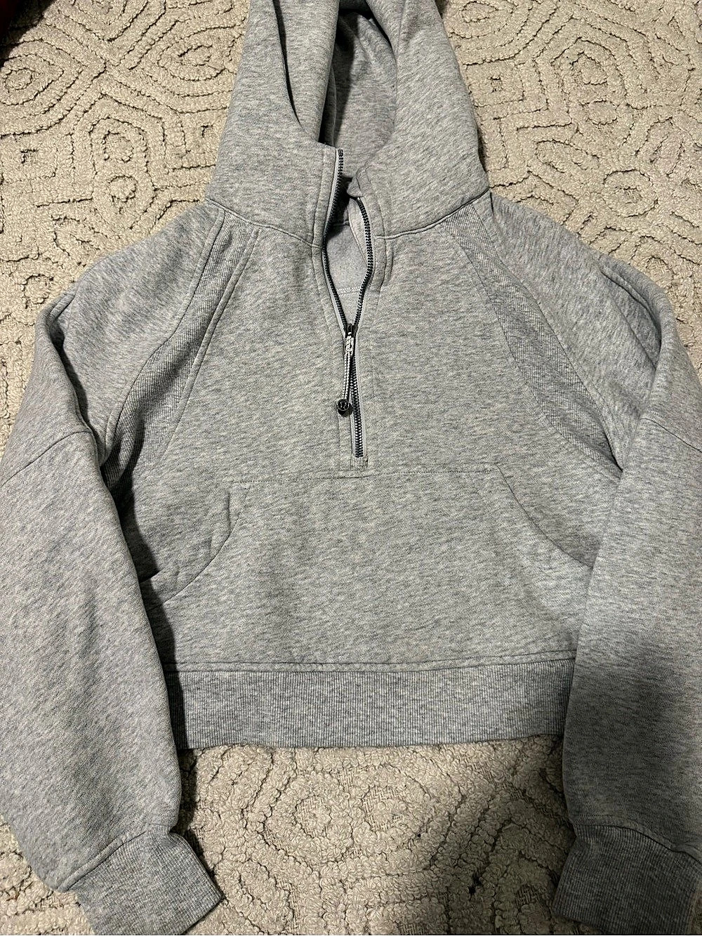 Lululemon Scuba Oversized Half-Zip Hoodie Gray